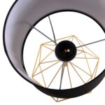 ΕΠΙΤΡΑΠΕΖΙΟ ΦΩΤΙΣΤΙΚΟ GEILO HM7416.12 ΧΡΥΣΟ ΜΕΤΑΛΛΙΚΟ--ΜΑΥΡΟ PVC ΚΑΠΕΛΟ Φ25x48,5Υεκ. - Image 4