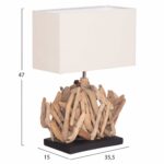 ΕΠΙΤΡΑΠΕΖΙΟ ΟΡΘΟΓΩΝΙΟ ΦΩΤΙΣΤΙΚΟ TWIGGY HM4424 DRIFTWOOD & ΛΕΥΚΟ ΚΑΠΕΛΟ 35.5x15x47Υεκ. - Image 2