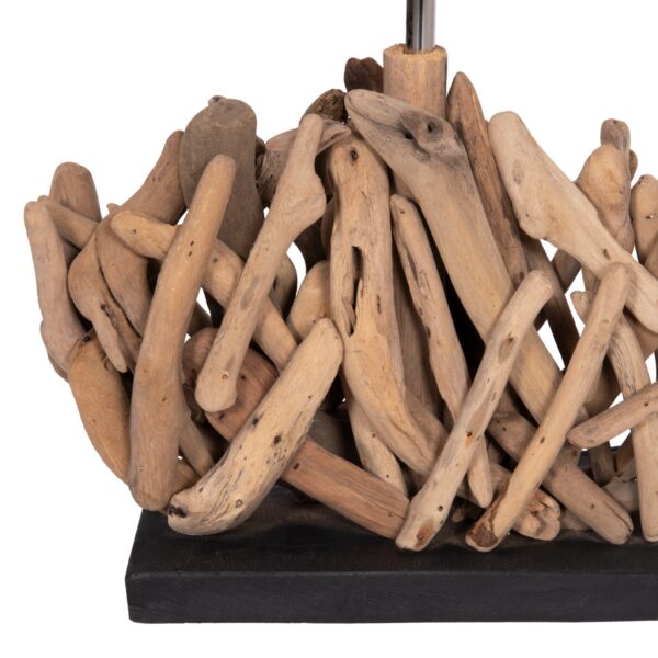 ΕΠΙΤΡΑΠΕΖΙΟ ΟΡΘΟΓΩΝΙΟ ΦΩΤΙΣΤΙΚΟ TWIGGY HM4424 DRIFTWOOD & ΛΕΥΚΟ ΚΑΠΕΛΟ 35.5x15x47Υεκ. - Image 5