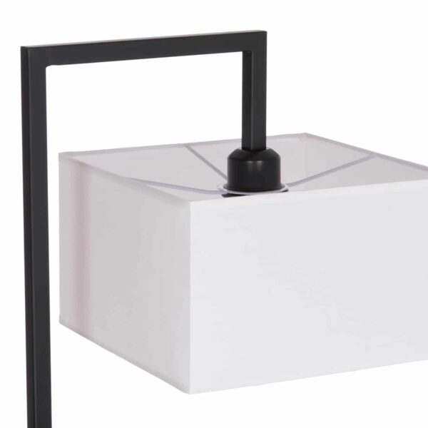 ΦΩΤΙΣΤΙΚΟ ΔΑΠΕΔΟΥ BRANS HM7532.11 ΜΕΤΑΛΛΟ ΜΑΥΡΟ--PVC ΛΕΥΚΟ ΚΑΠΕΛΟ 25x33x170Υεκ. - Image 5