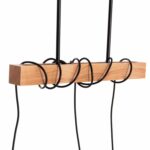 ΦΩΤΙΣΤΙΚΟ ΟΡΟΦΗΣ 3-ΦΩΤΟ VOLKS HM4658 ΜΕΤΑΛΛΟ-ΞΥΛΟ 49,5x5x134,5Υεκ. - Image 5