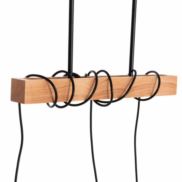 ΦΩΤΙΣΤΙΚΟ ΟΡΟΦΗΣ 3-ΦΩΤΟ VOLKS HM4658 ΜΕΤΑΛΛΟ-ΞΥΛΟ 49,5x5x134,5Υεκ. - Image 5