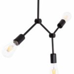ΦΩΤΙΣΤΙΚΟ ΟΡΟΦΗΣ 3-ΦΩΤΟ LIGHTY HM7404.11 ΜΕΤΑΛΛΟ ΣΕ ΜΑΥΡΟ 52x5x48Υεκ. - Image 5