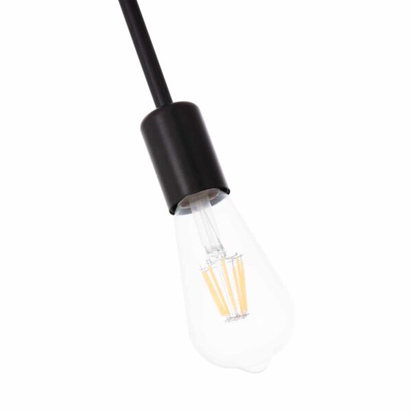 ΦΩΤΙΣΤΙΚΟ ΟΡΟΦΗΣ 4-ΦΩΤΟ LIGHTY HM7405.11 ΜΕΤΑΛΛΟ ΣΕ ΜΑΥΡΟ 57x5x52Υεκ. - Image 4