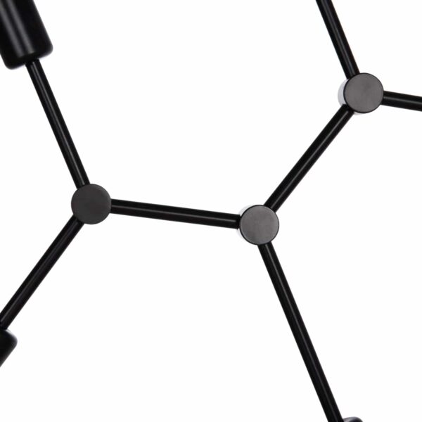 ΦΩΤΙΣΤΙΚΟ ΟΡΟΦΗΣ 4-ΦΩΤΟ LIGHTY HM7405.11 ΜΕΤΑΛΛΟ ΣΕ ΜΑΥΡΟ 57x5x52Υεκ. - Image 5