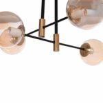 ΦΩΤΙΣΤΙΚΟ ΟΡΟΦΗΣ DREMP HM7409.11 ΤΕΤΡΑΦΩΤΟ ΜΑΥΡΟ-ΧΡΥΣΟ 68x68x36Υεκ. - Image 5