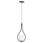 ΦΩΤΙΣΤΙΚΟ ΟΡΟΦΗΣ DROPLET HM7503.11 ΜΕΤΑΛΛΟ ΣΕ ΜΑΥΡΟ-ΛΕΥΚΟΣ ΓΛΟΜΠΟΣ 23,5x12x147Υεκ.
