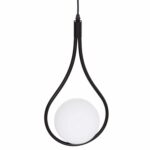ΦΩΤΙΣΤΙΚΟ ΟΡΟΦΗΣ DROPLET HM7503.11 ΜΕΤΑΛΛΟ ΣΕ ΜΑΥΡΟ-ΛΕΥΚΟΣ ΓΛΟΜΠΟΣ 23,5x12x147Υεκ. - Image 4