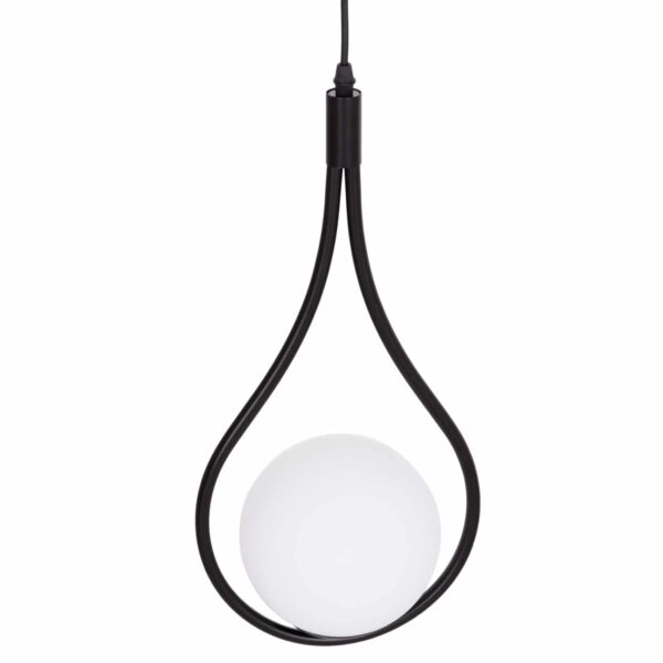 ΦΩΤΙΣΤΙΚΟ ΟΡΟΦΗΣ DROPLET HM7503.11 ΜΕΤΑΛΛΟ ΣΕ ΜΑΥΡΟ-ΛΕΥΚΟΣ ΓΛΟΜΠΟΣ 23,5x12x147Υεκ. - Image 4