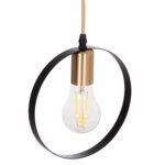 ΦΩΤΙΣΤΙΚΟ ΟΡΟΦΗΣ ΚΡΕΜΑΣΤΟ KRENT HM7425.11 ΜΑΥΡΟ-ΧΡΥΣΟ 20x4x125Υεκ. - Image 4