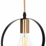 ΦΩΤΙΣΤΙΚΟ ΟΡΟΦΗΣ ΚΡΕΜΑΣΤΟ KRENT HM7425.11 ΜΑΥΡΟ-ΧΡΥΣΟ 20x4x125Υεκ. - Image 5