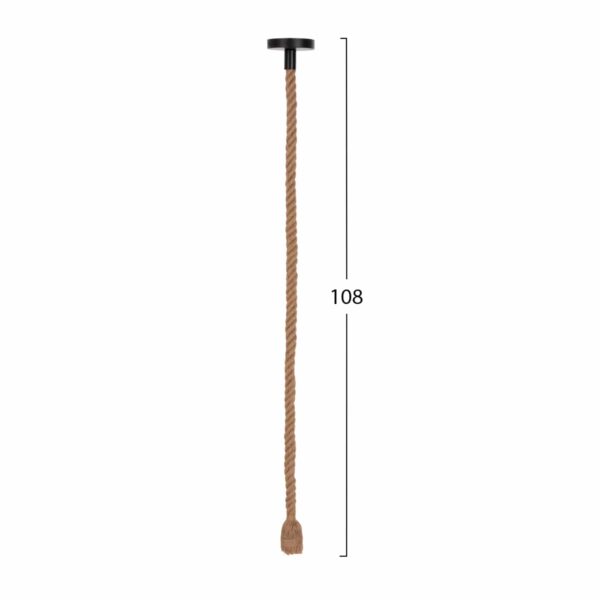 ΦΩΤΙΣΤΙΚΟ ΟΡΟΦΗΣ ΚΡΕΜΑΣΤΟ ΜΕ ΛΑΜΠΤΗΡΑ HM11928.01--ΣΧΟΙΝΙ 1m ΠΑΧΟΥΣ 2cm-ΝΤΟΥΙ Ε27 - Image 2