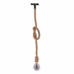 ΦΩΤΙΣΤΙΚΟ ΟΡΟΦΗΣ ΚΡΕΜΑΣΤΟ ΜΕ ΛΑΜΠΤΗΡΑ HM11928.02--ΣΧΟΙΝΙ 1m ΠΑΧΟΥΣ 2cm-ΝΤΟΥΙ Ε27