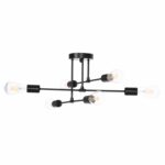 ΦΩΤΙΣΤΙΚΟ ΟΡΟΦΗΣ ΠΟΛΥΦΩΤΟ LIGHTY HM7427.11 ΜΕΤΑΛΛΟ ΣΕ ΜΑΥΡΟ 51x51x23Υεκ. - Image 3