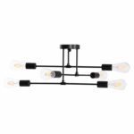 ΦΩΤΙΣΤΙΚΟ ΟΡΟΦΗΣ ΠΟΛΥΦΩΤΟ LIGHTY HM7427.11 ΜΕΤΑΛΛΟ ΣΕ ΜΑΥΡΟ 51x51x23Υεκ. - Image 4