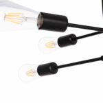 ΦΩΤΙΣΤΙΚΟ ΟΡΟΦΗΣ ΠΟΛΥΦΩΤΟ LIGHTY HM7427.11 ΜΕΤΑΛΛΟ ΣΕ ΜΑΥΡΟ 51x51x23Υεκ. - Image 5