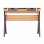 ΓΡΑΦΕΙΟ REXIN HM18290 ΜΕΛΑΜΙΝΗ ΣΕ SONAMA-ΓΚΡΙ 120x19-59x75-85,5ΥΥεκ. - Image 3