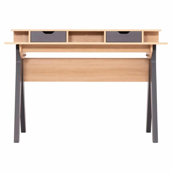 ΓΡΑΦΕΙΟ REXIN HM18290 ΜΕΛΑΜΙΝΗ ΣΕ SONAMA-ΓΚΡΙ 120x19-59x75-85,5ΥΥεκ. - Image 3