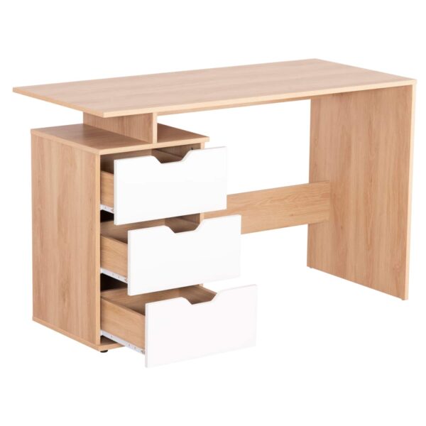 ΓΡΑΦΕΙΟ ΜΕ ΣΥΡΤΑΡΙΑ COLT HM18291 ΜΕΛΑΜΙΝΗ ΣΕ ΛΕΥΚΟ-SONAMA 120x53x75Υεκ. - Image 4