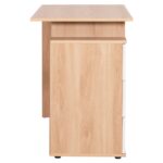 ΓΡΑΦΕΙΟ ΜΕ ΣΥΡΤΑΡΙΑ COLT HM18291 ΜΕΛΑΜΙΝΗ ΣΕ ΛΕΥΚΟ-SONAMA 120x53x75Υεκ. - Image 5