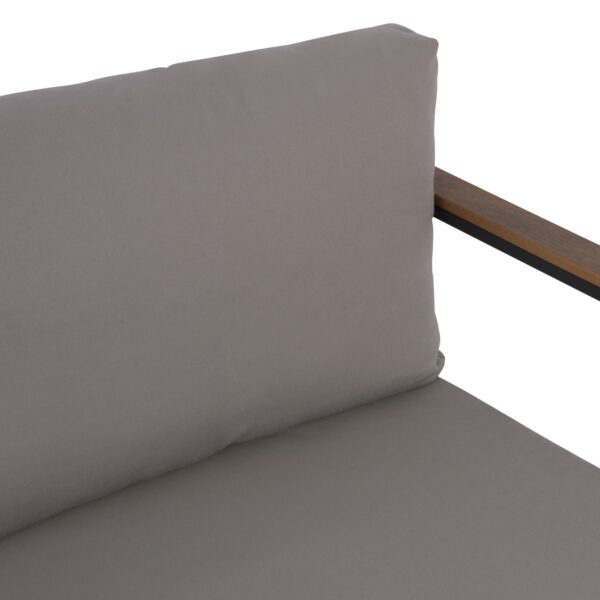 ΚΑΝΑΠΕΣ 2-ΘΕΣΙΟΣ SAFIYA HM5523.02 ΑΛΟΥΜΙΝΙΟ ΑΝΘΡΑΚΙ--ΓΚΡΙ ΜΑΞΙΛΑΡΙΑ 144x70x85Υεκ - Image 5