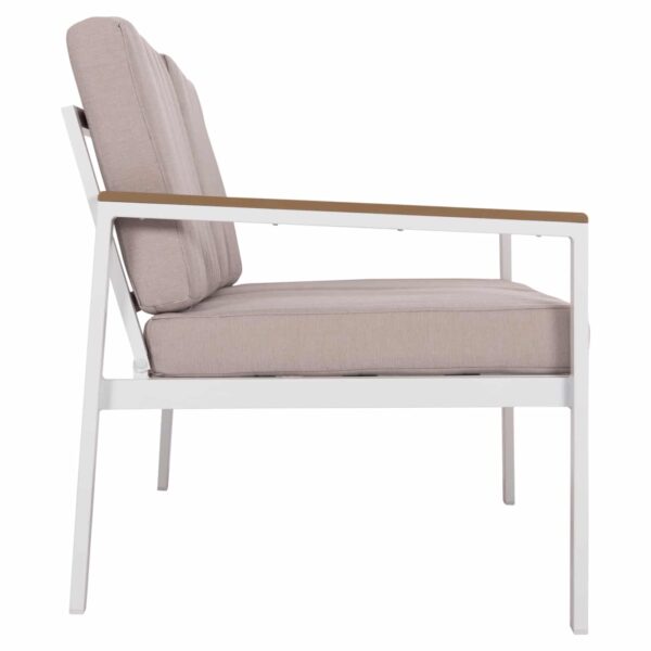 ΚΑΝΑΠΕΣ 2-ΘΕΣΙΟΣ SAFIN HM6279.01 ΑΛΟΥΜΙΝΙΟ ΛΕΥΚΟ-ΜΠΕΖ ΜΑΞΙΛΑΡΙΑ 140x70x77Υεκ - Image 4