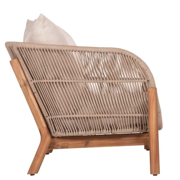 ΚΑΝΑΠΕΣ 2ΘΕΣΙΟΣ ΕΞ.ΧΩΡΟΥ SANJI HM6220 ΞΥΛΟ ΑΚΑΚΙΑΣ-ΑΛΟΥΜΙΝΙΟ-ΣΧΟΙΝΙ 168,5x80x82Υεκ. - Image 4