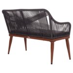 ΚΑΝΑΠΕΣ 2ΘΕΣΙΟΣ MYRTIA HM5550.11 AΛΟΥΜΙΝΙΟ ΚΑΦΕ--ΑΝΘΡΑΚΙ P.E. ΣΧΟΙΝΙ 123x61x90Υεκ - Image 5