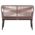 ΚΑΝΑΠΕΣ 2ΘΕΣΙΟΣ MYRTIA HM5550.12 AΛΟΥΜΙΝΙΟ ΑΝΘΡΑΚΙ--ΜΠΕΖ TESLIN ΣΧΟΙΝΙ 123x61x90Υεκ. - Image 5