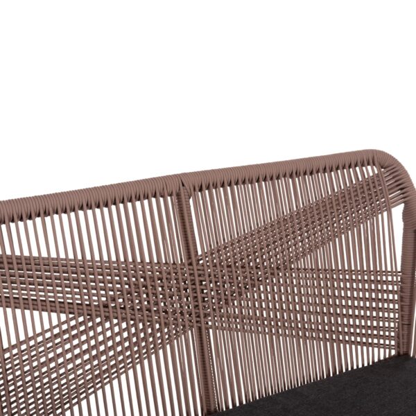 ΚΑΝΑΠΕΣ 2ΘΕΣΙΟΣ MYRTIA HM5550.12 AΛΟΥΜΙΝΙΟ ΑΝΘΡΑΚΙ--ΜΠΕΖ TESLIN ΣΧΟΙΝΙ 123x61x90Υεκ. - Image 6