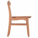 ΚΑΡΕΚΛΑ ΤΡΑΠΕΖΑΡΙΑΣ ΕΞ.ΧΩΡΟΥ ROBBIE HM18115 ΞΥΛΟ TEAK--ΦΥΣΙΚΟ 48x51x82Υεκ. - Image 4