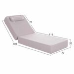 ΜΑΞΙΛΑΡΙ ΞΑΠΛΩΣΤΡΑΣ KIHEI HM21094.01 OLEFIN ΨΑΡΟΚΟΚΚΑΛΟ ΜΕ FOAM 198x70x20Υεκ - Image 2