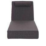 ΜΑΞΙΛΑΡΙ ΞΑΠΛΩΣΤΡΑΣ KIHEI HM21094.03 OLEFIN ΣΚΟΥΡΟ ΓΚΡΙ ΜΕ FOAM 198x70x20Υεκ - Image 5