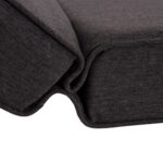 ΜΑΞΙΛΑΡΙ ΞΑΠΛΩΣΤΡΑΣ ΑΚΙΝΟ HM21095.02 OLEFIN ΣΚΟΥΡΟ ΓΚΡΙ ΜΕ FOAM 190x70x10Υεκ - Image 6