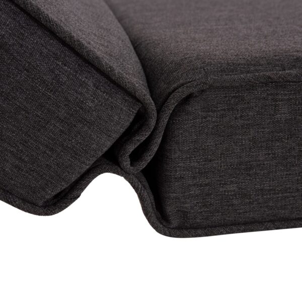 ΜΑΞΙΛΑΡΙ ΞΑΠΛΩΣΤΡΑΣ ΑΚΙΝΟ HM21095.02 OLEFIN ΣΚΟΥΡΟ ΓΚΡΙ ΜΕ FOAM 190x70x10Υεκ - Image 6