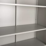 ΝΤΟΥΛΑΠΑ ΜΕΤΑΛΛΙΚΗ DURON HM21000 ΔΙΦΥΛΛΗ ΜΕ 5 ΑΠΟΘ.ΧΩΡΟΥΣ & ΠΟΔΙΑ- ΓΚΡΙ 90Χ40Χ190Yεκ - Image 6