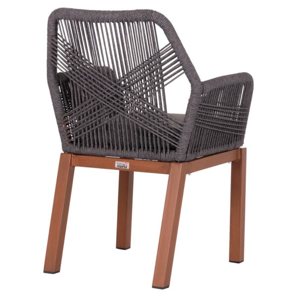 ΠΟΛΥΘΡΟΝΑ ΑΛΟΥΜΙΝΙΟΥ HOWARD HM5543.11 ΚΑΦΕ--ΣΧΟΙΝΙ & ΜΑΞΙΛΑΡΙ ΓΚΡΙ 57.5x62x84Υεκ - Image 5