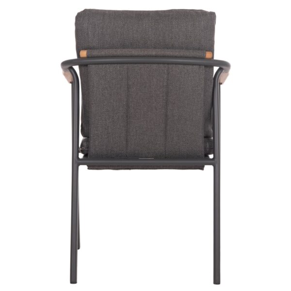 ΠΟΛΥΘΡΟΝΑ ΑΛΟΥΜΙΝΙΟΥ SENTI HM6204.01 ΣΚΕΛΕΤΟΣ & OLEFIN ΣΚΟΥΡΟ ΓΚΡΙ 60x55.5x90Υεκ - Image 6