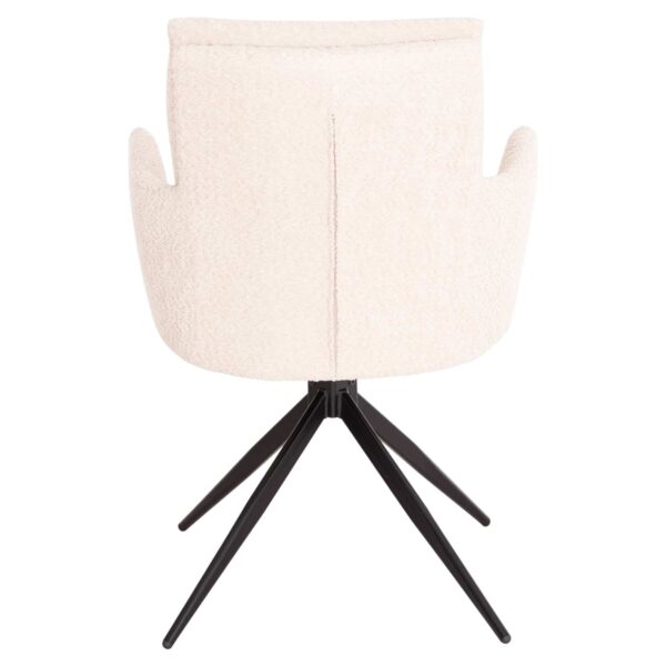 ΠΟΛΥΘΡΟΝΑ ΠΕΡΙΣΤΡΕΦ. BLANS HM9942.07 ΜΠΕΖ ΜΠΟΥΚΛΕ ΥΦΑΣΜΑ-ΜΕΤΑΛΛΙΚΑ ΠΟΔΙΑ 62x60x90Υ - Image 6