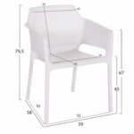 ΠΟΛΥΘΡΟΝΑ ΠΟΛΥΠΡΟΠΥΛΕΝΙΟΥ JOHN HM6103.01 ΛΕΥΚΗ 59x58x79.5Υεκ. - Image 2