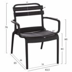 ΠΟΛΥΘΡΟΝΑ ΣΑΛΟΝΙΟΥ ΠΟΛΥΠΡΟΠΥΛΕΝΙΟΥ KORVER HM6333.02 ΜΑΥΡΗ 63.5x65x76Υεκ. - Image 2