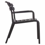 ΠΟΛΥΘΡΟΝΑ ΣΑΛΟΝΙΟΥ ΠΟΛΥΠΡΟΠΥΛΕΝΙΟΥ KORVER HM6333.02 ΜΑΥΡΗ 63.5x65x76Υεκ. - Image 4