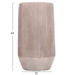 ΣΕΤ 2ΤΜΧ ΓΛΑΣΤΡΕΣ ΚΥΛΙΝΔΡΟΙ ΣΕΙΡΑ GARDENER HM4727 FIBERCLAY-ΧΡΩΜΑ CEMENT Φ35x64Υεκ - Image 3