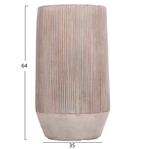 ΣΕΤ 2ΤΜΧ ΓΛΑΣΤΡΕΣ ΚΥΛΙΝΔΡΟΙ ΣΕΙΡΑ GARDENER HM4727 FIBERCLAY-ΧΡΩΜΑ CEMENT Φ35x64Υεκ - Image 3