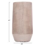 ΣΕΤ 2ΤΜΧ ΓΛΑΣΤΡΕΣ ΚΥΛΙΝΔΡΟΙ ΣΕΙΡΑ GARDENER HM4727 FIBERCLAY-ΧΡΩΜΑ CEMENT Φ35x64Υεκ - Image 4