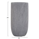 ΣΕΤ 3ΤΜΧ ΓΛΑΣΤΡΕΣ ΚΥΛΙΝΔΡΟΙ ΣΕΙΡΑ GARDENER HM4720 FIBERCLAY-ΧΡΩΜΑ CEMENT Φ44x79Υεκ - Image 4