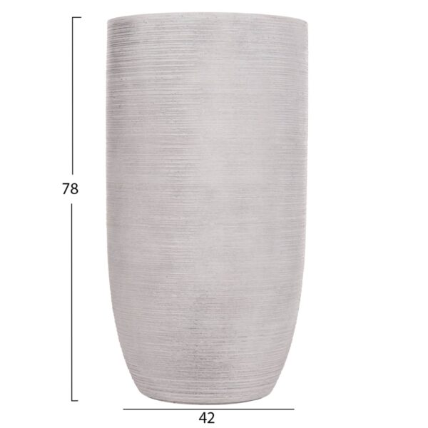 ΣΕΤ 3ΤΜΧ ΓΛΑΣΤΡΕΣ ΚΥΛΙΝΔΡΟΙ ΣΕΙΡΑ GARDENER HM4721 FIBERCLAY-ΧΡΩΜΑ CEMENT Φ42x78Υεκ - Image 3