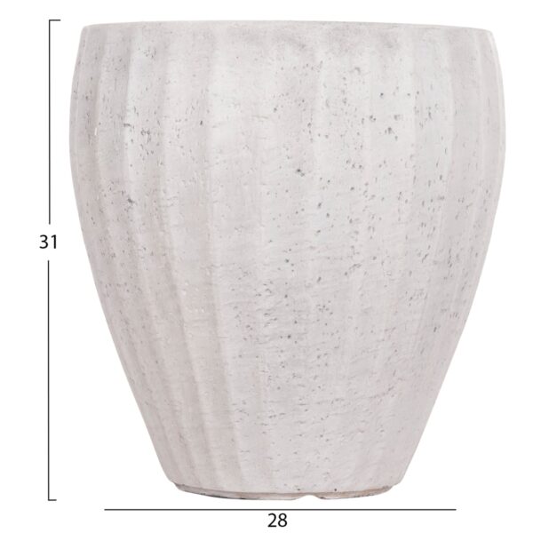 ΣΕΤ 3ΤΜΧ ΓΛΑΣΤΡΕΣ ΣΤΡΟΓΓΥΛΕΣ ΣΕΙΡΑ GARDENER HM4728 FIBERCLAY-ΧΡΩΜΑ CEMENT Φ48x56Υεκ - Image 4