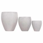 ΣΕΤ 3ΤΜΧ ΓΛΑΣΤΡΕΣ ΣΤΡΟΓΓΥΛΕΣ ΣΕΙΡΑ GARDENER HM4728 FIBERCLAY-ΧΡΩΜΑ CEMENT Φ48x56Υεκ - Image 6