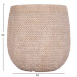 ΣΕΤ 4ΤΜΧ ΓΛΑΣΤΡΕΣ ΣΤΡΟΓΓΥΛΕΣ GARDENER HM4722 FIBERCLAY--IVORY CEMENT Φ54x54Υεκ - Image 3